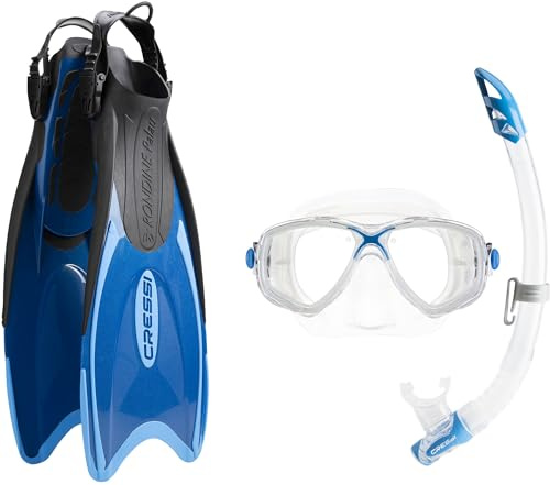 Cressi PALAU Schnorchelset Erwachsene, Made in Italy