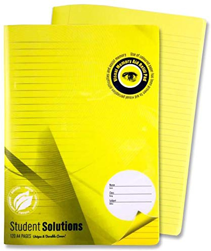 Premier Stationery A4 Student Solutions Visual Aid Manuscript Book with Plastic Cover C3213460