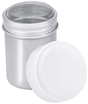 TOPINCN Powdered Jar Stainless Steel Kitchen Bar Coffee Powder Dispenser Save Space Detachable Easily Chocolate Shaker Cocoa Pepper Chili(S)