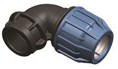 Elysee PP-Fitting, Winkel auf IG, Winkel auf Innengewinde 40mm x 1 1/4 IG für PE-Rohr, DVGW, Trinkwasserzertifiziert