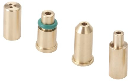 Newyuan Lot de 4 adaptateurs de recharge de gaz pour briquet S T Dupont Jaune/rouge/vert/bleu Série d'accessoires de réparation
