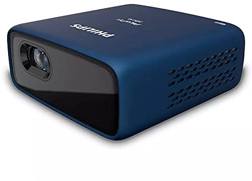 PHILIPS - Proyector de vídeo de Philips (proyector Mini, proyector de vídeo fotoPix Micro Azul, 7,6 x 7,5 x 3,4 cm), Color Azul