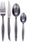 LAGUIOLE - LAGUIOLE Ménagère Besteckset Kaffeelöffel Suppenlöffel Gabel Messer Set 4 Convives, Mattschwarz, 16 Teile