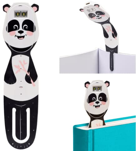 Flexilight wiederaufladbare Leselampe | 2 in 1 Lesezeichen Buch Licht | LED Clip On Leselampe | Kinder und Erwachsene Buchlampe | Buchzubehör | Geschenk für Leser, Buchliebhaber