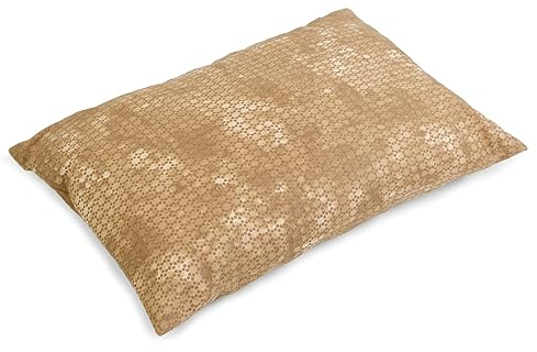 GIRAFFENLAND Lavendelblüten Duftkissen Kräuterkissen 30x20cm Batik-Gold + Bio-Inlett - 100% naturrein. Lavendel + Bio-Dinkelspelz
