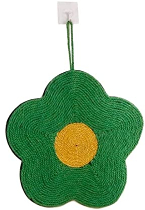 Kratzbrett Kratzmatte Kratzpappe TGPL Katzenkratzern Sisal Seil Katze Kratzerplatine Blume Form Katzenkratzer Wandmontage Katzenkratzer (Farbe: Grün, Größe: 40 * 40 cm) Kratzbrett Katze Katzen Kratzbr
