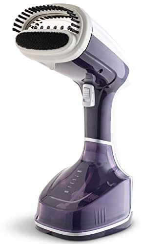 EVATRONIC – Vapor vertical portátil – Plancha de mano – Steamer – 1200 W – Listo en 20 sec – 100% impermeable – Todos los tejidos y textiles – Capacidad 280 ml – Ideal para viajes y oficina, color