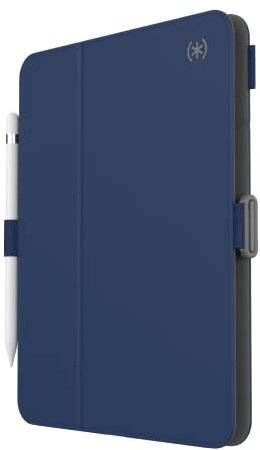 Speck Case for iPad Pro 10th Generation 10.9 Inch - Drop & Camera Protection, Slim Multi Range Stand, Apple Pencil Holder - Arcadia Navy/Moody Grey