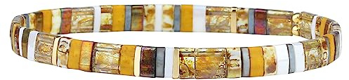 KELITCH Ny Miyuki Tila Bead Armband Charm Stretch Armband Staplable Wrap Armband För Kvinnor Smycken
