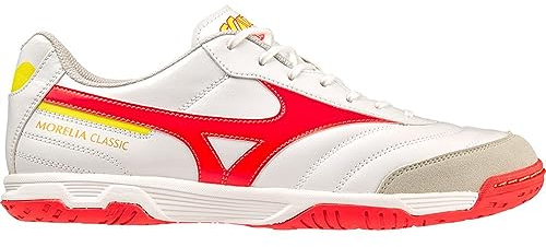 Mizuno Moreliasalaclassicin Fußballschuhe, Unisex, für Erwachsene, Weiße Feuerkoralle, 2 Bolzen 2, 44.5 EU