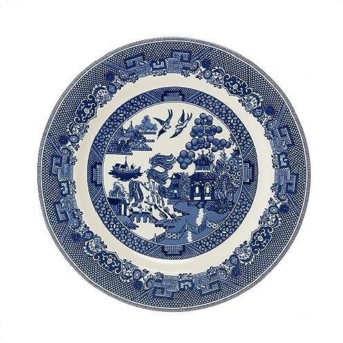 UNIQUE HOME LIVING Blue Willow Breakfast Plate Ceramic 23cm Salad Dessert Plate Vintage Oriental