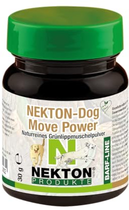 NEKTON-Dog Move Power | Naturreines Grünlippmuschelpulver für Hunde | Made in Germany (30g)