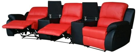 Mapo Möbel Ledersofa Kinosofa Relaxcouch Fernsehsofa 5129-Cup-3-SRS