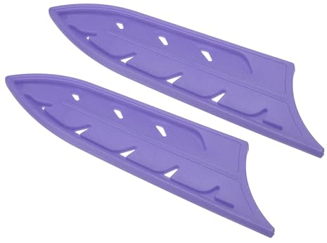 PATIKIL Plastik-Sicherheitsmesserabdeckungen für 6 Keramikmesser, 2er-Pack Messerschutzkappen Universelle Messerscheide für die Küche, Blau