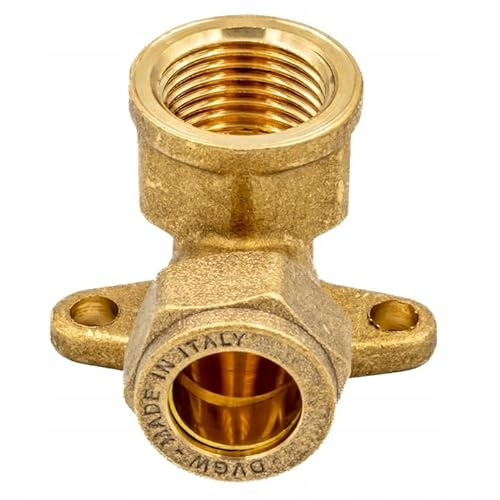 KNM Trade Klemmverschraubung Wandwinkel IG Messing 15x1/2 Gold | Wandwinkel IG, Messing, Heizung, Solar, Wasseranlagen, Sanitärinstallation, DVGW