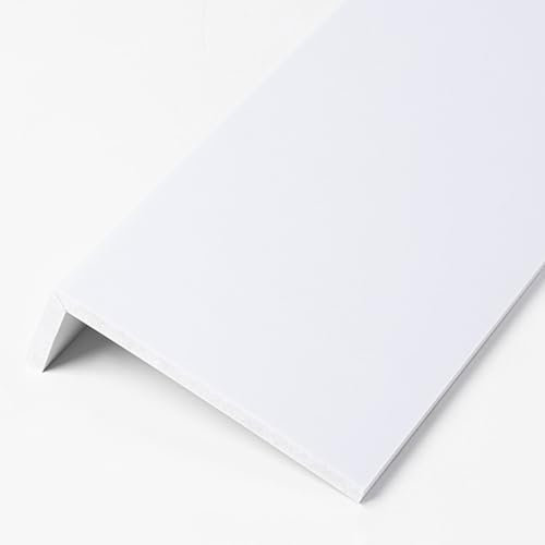 TYHAYJYK Copertura per davanzale per finestre, Protezione per davanzali Esterni, Bianco Puro, Pannello Decorativo per finestre tagliabile, davanzali in Acrilico Composito, Piano di Lavoro p