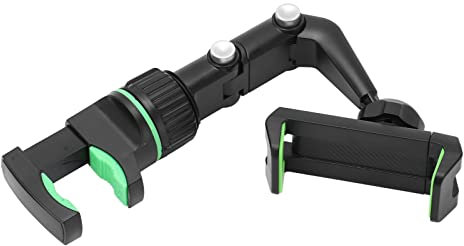 Fockety Support de Téléphone pour Tête de Guitare, Support Réglable pour Pupitre avec Médiators, Chiffon D'essuyage, adapté aux Poupées, Pieds de Microphone, Pupitres, Pupitres pour