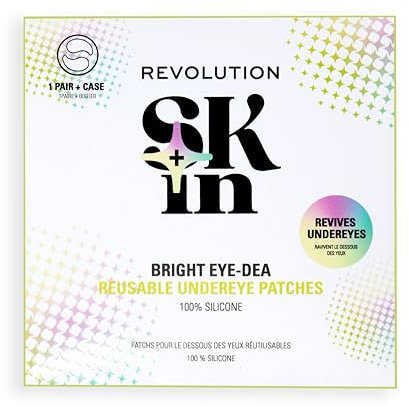 Revolution SKin, Silicone Eye Patches, Patchs Réutilisables pour Décongestionner et Hydrater les Yeux, Vegan et Non Testés sur les Animaux, 1 Paire