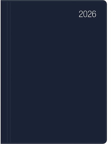 Zettler Taschenkalender 1T/1S blau 2026 – Timer 10 × 14 cm, 1 Tag pro Seite, flexibler Kunststoffeinband, FSC-zertifiziert