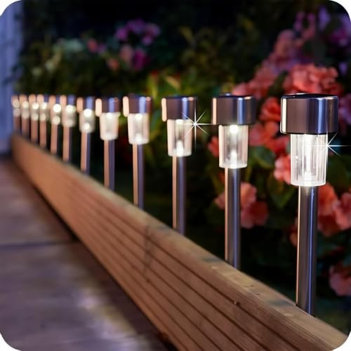 KRUMAD Solarlampen für Außen, Set LED Solarleuchten, Gartenleuchten, Lampe
