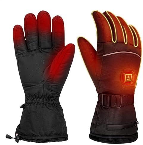 Guantes con calefacción para hombres y mujeres - Guantes calefactados resistentes a la intemperie, calefacción rápida | Calentadores de manos eléctricos para actividades al aire libre, guantes de invi