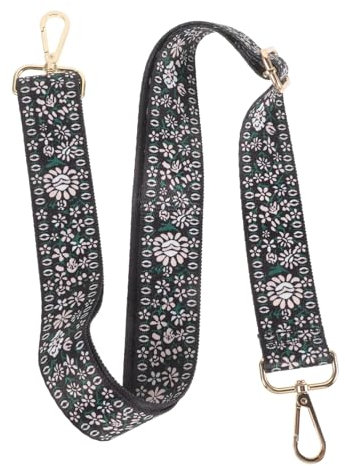 Vintage Patterned Musical Polyester Adjustable Banjo Strap: 1