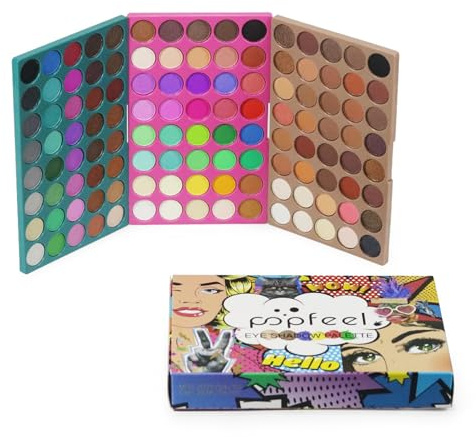 LHLXZQ 120 Colore Palette di ombretto, Paletta di Trucco Occhi, Opaco Nudo Luccicante Glitterato Toni della Terra Ombretto, Multicolore, Paletta Trucco per Feste#2