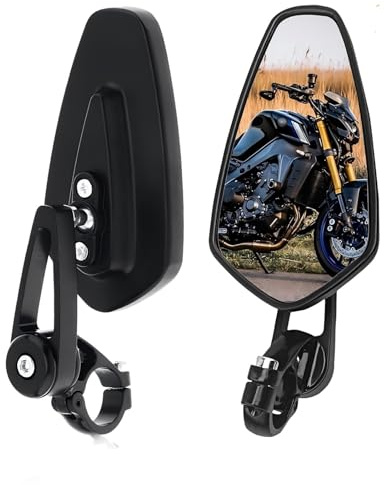 Specchietti Moto Manubrio Per Per MT-03 Per MT-07 Per FZ-07 Per MT-09 Per MT-10 Specchietto Retrovisore Per Estremità Del Manubrio Da 7 8 Per Moto
