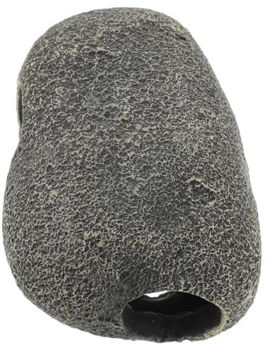 TOYANDONA Décor Aquarium Grotte Artificielle Résine Cachette pour Crevettes et Poissons Ornement Compact et Résistant pour Terrarium et Bassin