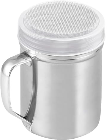 Baoqifong Saucoir À Sucre Glace - Salière de Cuisine Avec Couvercle Anti-Poussière | Distributeur Avec Poignée Pour Farine Café Sucre Cuisine Voyage Table Bar