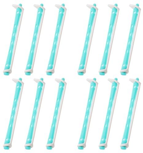 Alipis Kit de Permanente Finition Bigoudis en Pp pour Femmes 12pcs Faciles à Utiliser pour Coiffage à Domicile Voyage