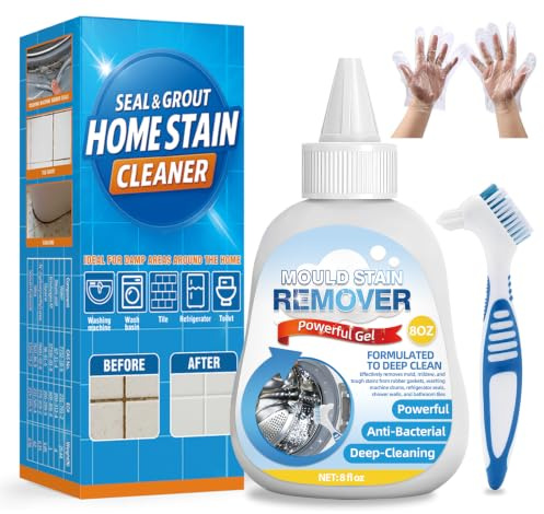 Bellifluous Mould Remover Gel, 220 ml Mould Remover, Household Washing Machine Mold Removal for Rubber Seals, Kitchen Sinks, Bathroom Tiles, Toilets, Window, Mold Remover Gel for Deep Cleaning