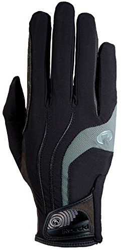 Roeckl Reithandschuh -Malia- schwarz/grau, 9,5