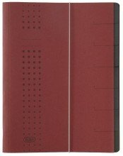 Elba Ordnungsmappe chic, Karton (RC), 450 g/qm, A4, 7 F„cher, bordeaux