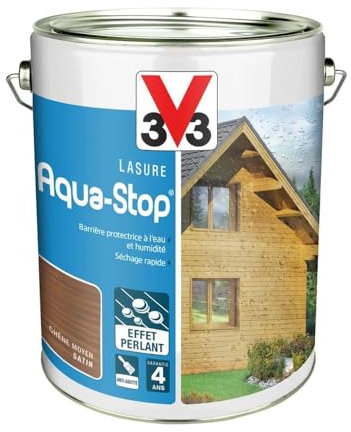 V33 Lasure Aquastop 4ans Chêne moyen - 5 L