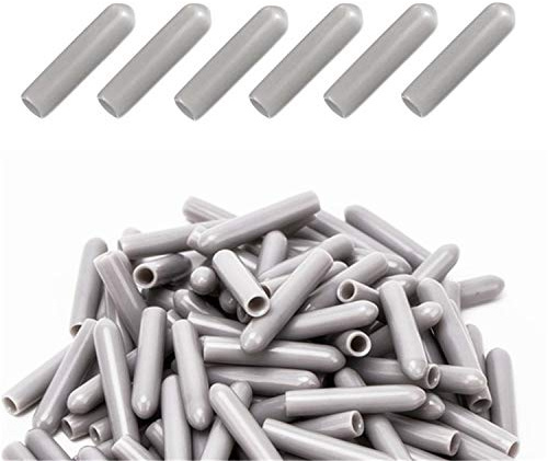 JinYu Geschirrspüler-Rack-Kappen - 50 Stück Geschirrspüler-Rack-Spitze Zinkenabdeckkappen Zinken-Rack-Kappen Zum Reparieren einfach aufschieben (Grau)