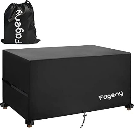 Fageny Outdoor Garden Furniture Covers Waterproof, 125x63x74cm Tear Resistant Oxford Fabric Outdoor Patio Table Covers Waterproof, Windproof, Anti-UV, Outdoor Garden Table Cover Rectangular