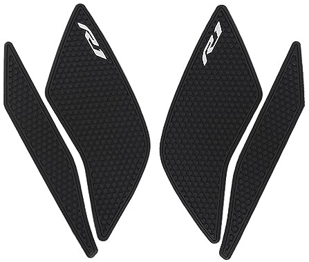 JAYWIS Coussinets de protection latéraux pour réservoir de carburant de moto, autocollants, genouillère, coussinet de Traction pour Yamaha YZF R1 R1M YZFR1 2015 – 2021 Protège-réservoir anti-rayures (