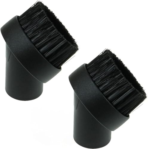Ample 32mm Soft Dusting Brushes | Pack of 2 | Compatible With Henry Hetty Vacuum Cleaners | Universal Dusting Suction Nozzle Cleaner Tools