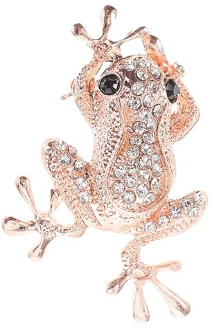 PACKOVE Frosch Brosche Strass Brosche Frosch Corsage Dekorative Kreative Tier n Damen Kristall Pin Für Schals Und Tücher