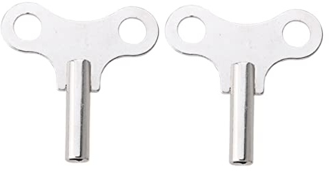 UKCOCO 2stücke Uhrenschlüssel Aus Stahl Robuste Metalluhrenwerkzeuge Für Reparaturwerkzeug Zur Aufzugsbefestigung Praktisches Heimgeschäft-Tool Silber Standard-Design