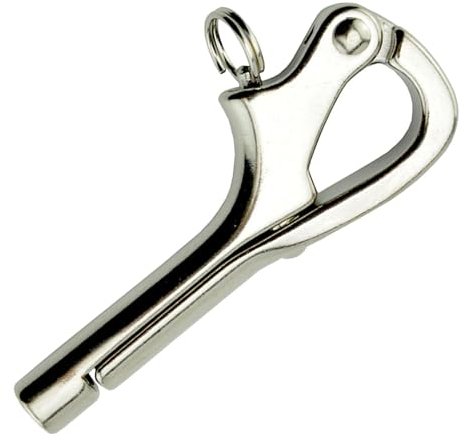 Grillete de barco de acero inoxidable, grillete de amarre de barco, grillete de barco para eficiencia de trabajo, gancho de liberación rápida, gancho pelícano, barcos marinos, accesorios de