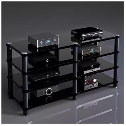 Pie para Altavoz Ktv-gabinete amplificador especial for Audio y vídeo, estante de colocación de sonido, altavoz absorbente de golpes, juego de TV de aleación de aluminio for el hogar Soportes de Altav
