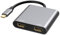 USB C zu Dual HDMI Adapter 4K@60Hz, Dual Monitor Dockingstation für Laptop/MacBook/Galaxy S9/S9+ (Nur Windows Unterstützt MST)