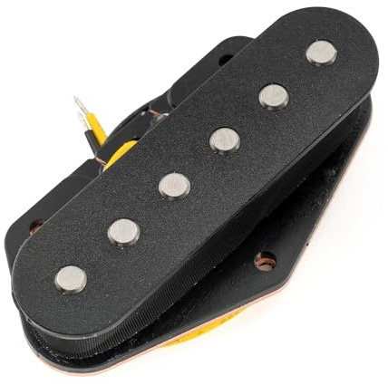 Musiclily Pro TL-60S Alnico 5 Single Coil Tonabnehmer Steg Pickup Schwarz | für Tele Style E-Gitarre