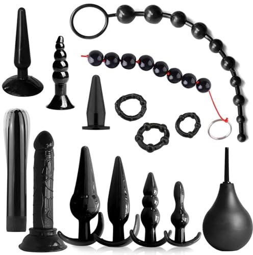 BDSMYEE 15pcs plug anal sex toys set, anal beads anal gode plug, prostate homme dildo sextoys plug, Butt plug pour Sex Couple Plaisir, anals jouet sexualité couple sextoyse