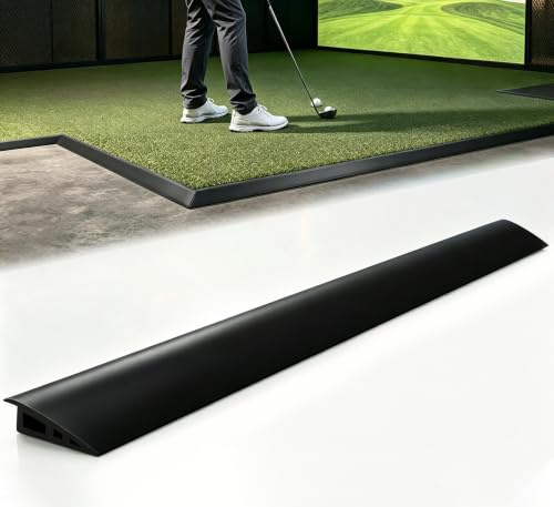 LIEKUMM Rubber Threshold Ramp 200 cm, 3.5 cm Height Floor Transition Strips | 1000 kg Capacity CuttableThreshold Strips for Doorways, Wheelchair Ramps for Doorways, Grass, Carpet, Golf Cart