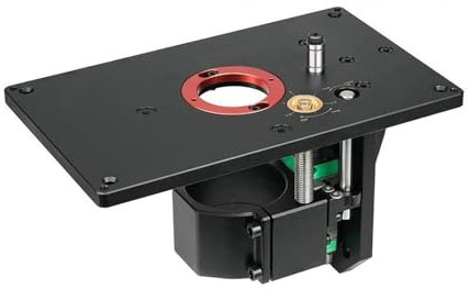 Tavolo fresatrice Sollevatore For Fresatrice For Motori Da 65 Mm Di Diametro + Piastra For Fresatrice For La Lavorazione Del Legno, Piastra Di Inserimento, Base Di Sollevamento, Banchi Da Lavoro For F