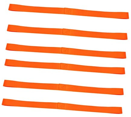 BUGUUYO 6 Stück Spanngurte 46x2,5cm Orange Aus Hochleistungsmaterial Zurrgurte Zur Sicherung Von ATV Utv Motorrad Roller Und Gartengeräten