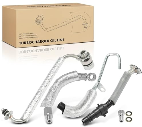 Frankberg 4x oolleitung Turbolader 55592600 | Kompatibel mit Corsa D S07, Aveo Hatchback T300, Cascada W13, Astra J P10, Astra J Caravan P10, Corsa E X15